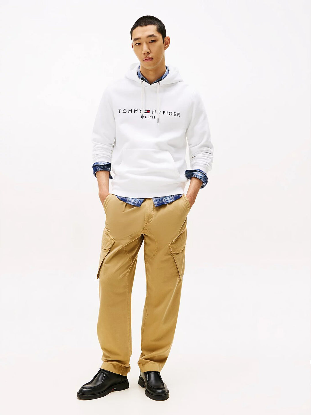 TOMMY HILFIGER  Felpa Con Cappuccio Logo Est Ricamo Uomo |  JEK PIT