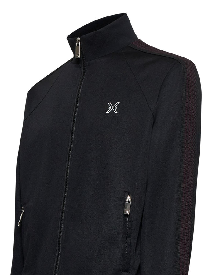 JOHN RICHMOND X  Felpa Con Zip Banda Spalla Bicolor Uomo |  JEK PIT