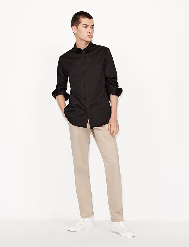 ARMANI EXCHANGE  Camicia Basic Logo Ricamato Uomo |  JEK PIT