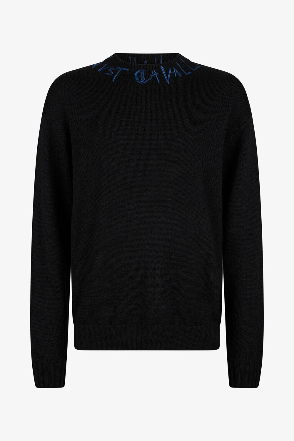 JUST CAVALLI  Maglione Mix Wo Logo Collo Jacqu Uomo |  JEK PIT