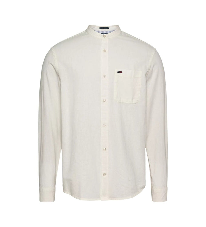 TOMMY JEANS  Camicia Tjm Linen Max Band Coreana Uomo |  JEK PIT