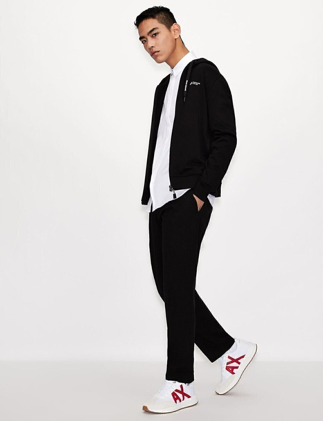 ARMANI EXCHANGE  Camicia Basic Logo Ricamato Uomo |  JEK PIT