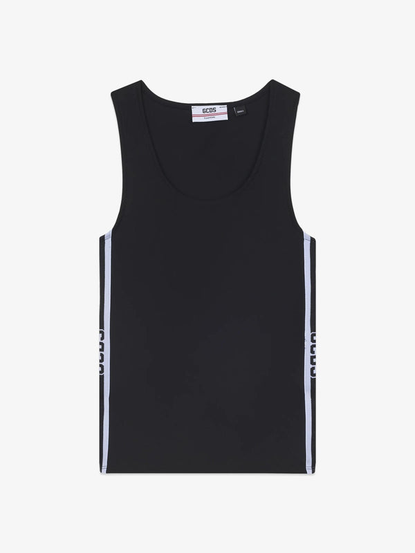 GCDS | Canotta Logo Stripes Tank Donna - Jek Pit