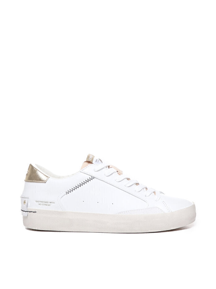 Sneakers Bassa Distressed Gold Donna - JEK PIT