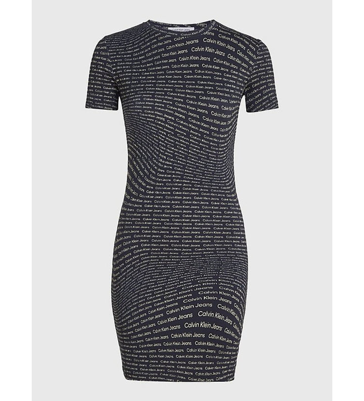 CALVIN KLEIN  Abito Logo Allover Donna |  JEK PIT