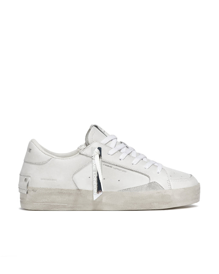 CRIME LONDON  Sneakers Sk8 Deluxe Allwhite Uomo |  JEK PIT
