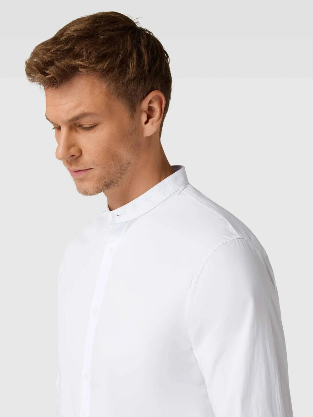 ARMANI EXCHANGE  Camicia Con Collo Coreano Ricamo Uomo |  JEK PIT