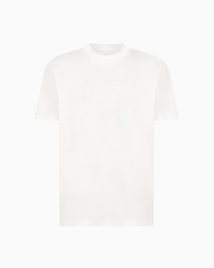 ARMANI EXCHANGE  t-Shirt Logo Triplo Riquadro Ricamato Uomo |  JEK PIT