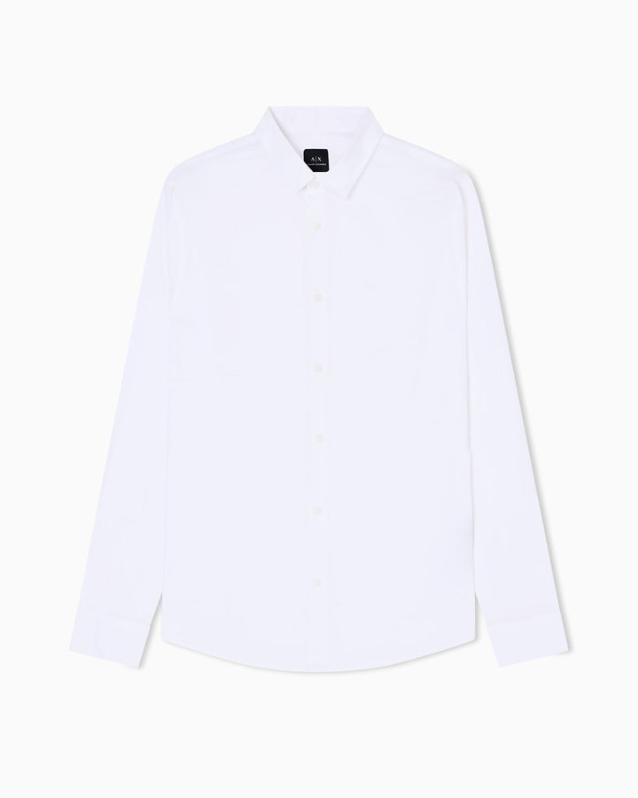 ARMANI EXCHANGE  Camicia Bottoni Scoperti Con Logo Ricamo Uomo |  JEK PIT