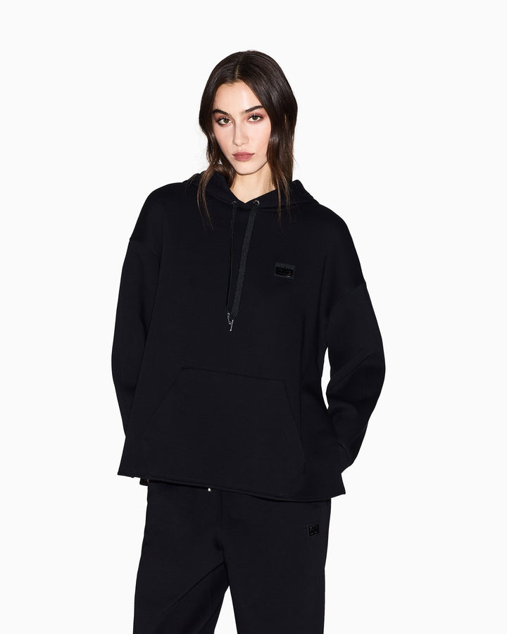 ARMANI EXCHANGE  Felpa Capp. Logo Gommato Rilievo Piccolo Donna |  JEK PIT