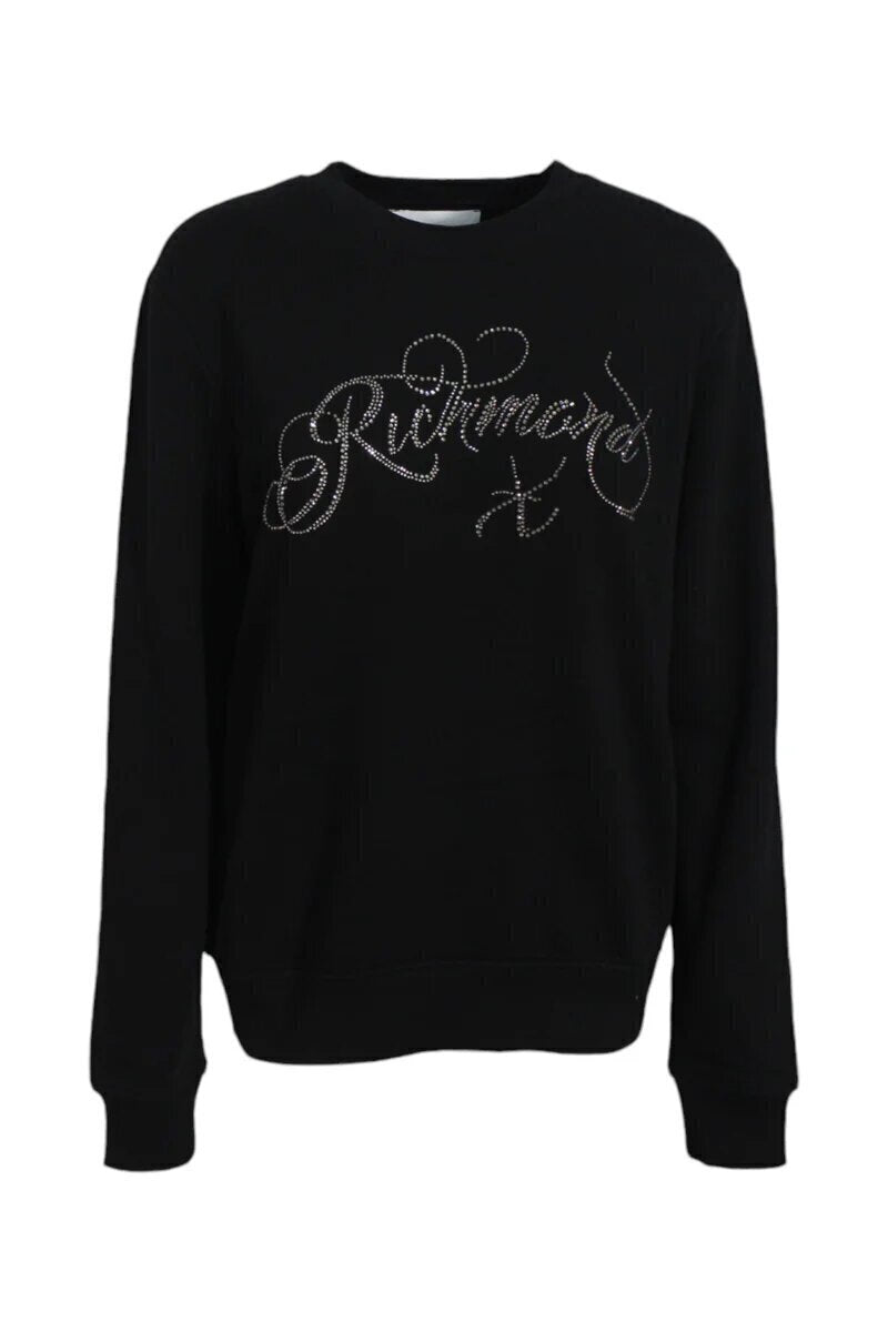 JOHN RICHMOND X  Felpa Giro Logo Brillantini Donna |  JEK PIT