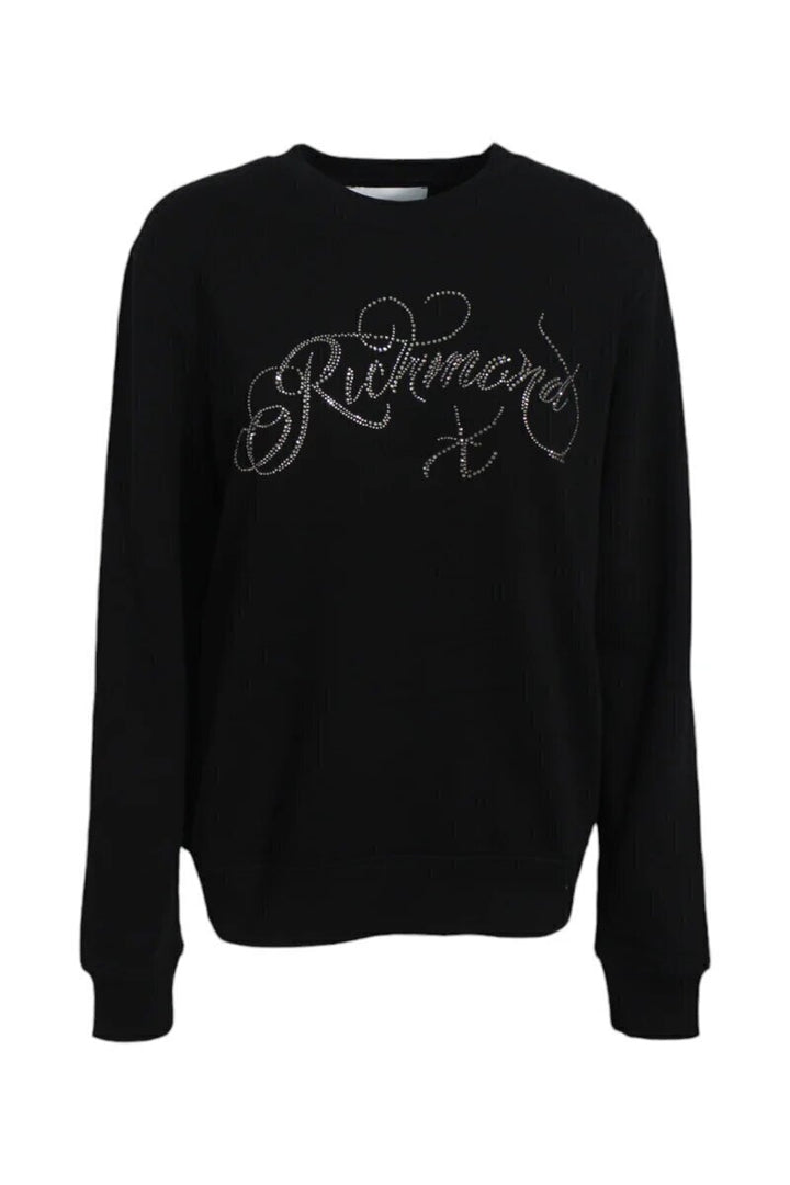 JOHN RICHMOND X  Felpa Giro Logo Brillantini Donna |  JEK PIT