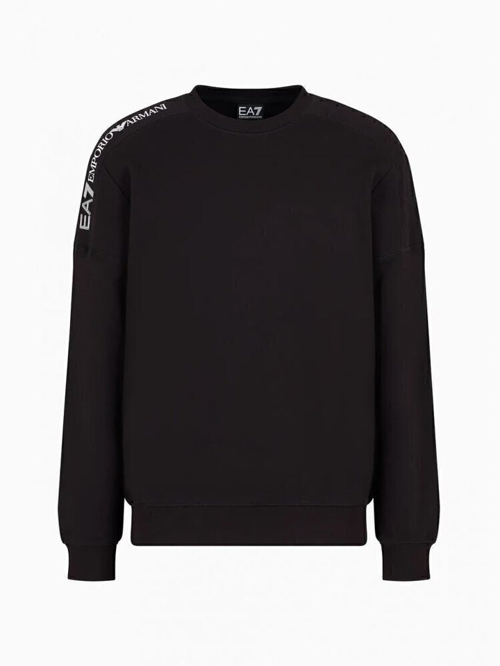 EMPORIO ARMANI EA7  Felpa Giro Logo Spalla Uomo |  JEK PIT