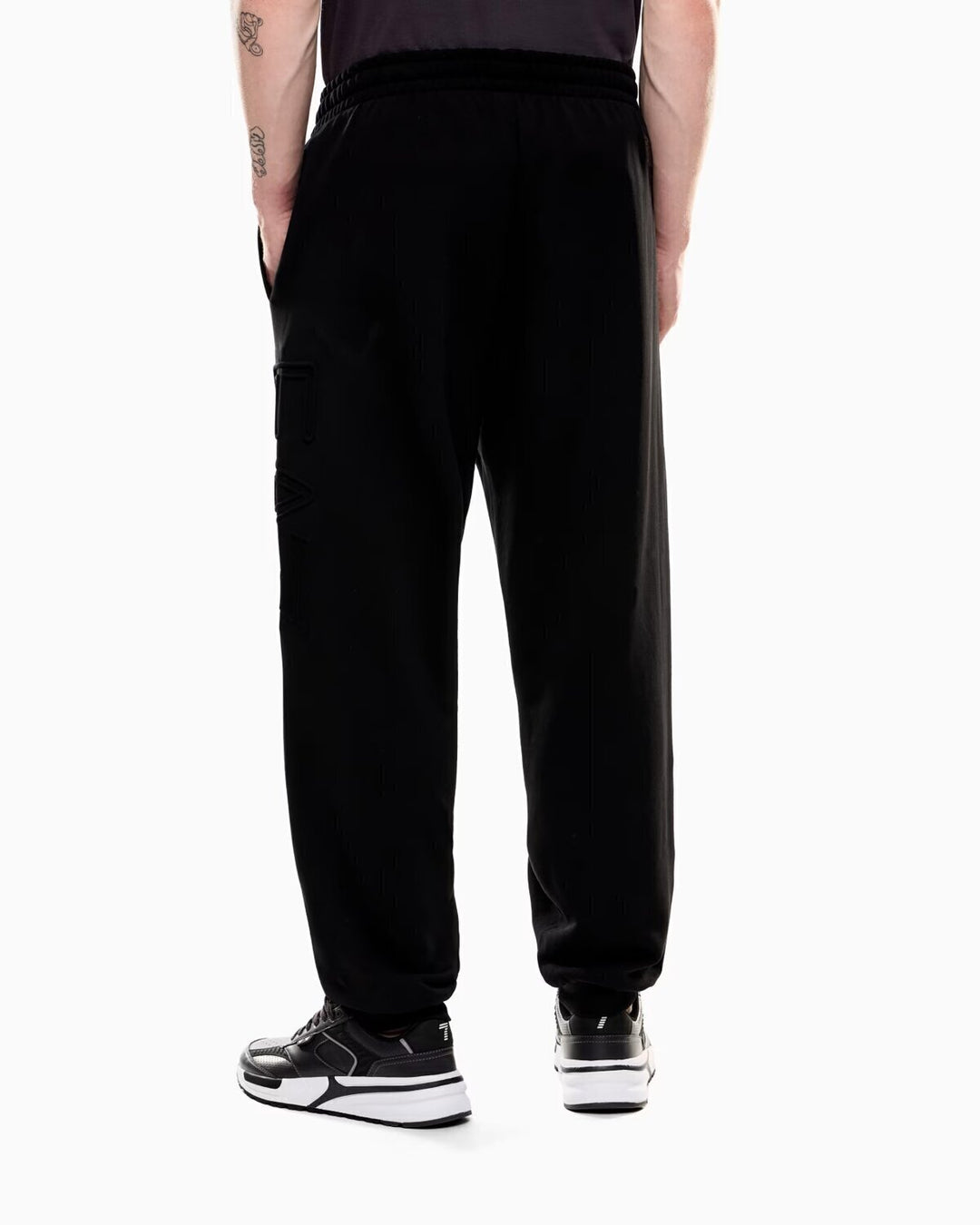 EMPORIO ARMANI EA7  Pantalone In Felpa Logo Rilievo Vert. Uomo |  JEK PIT