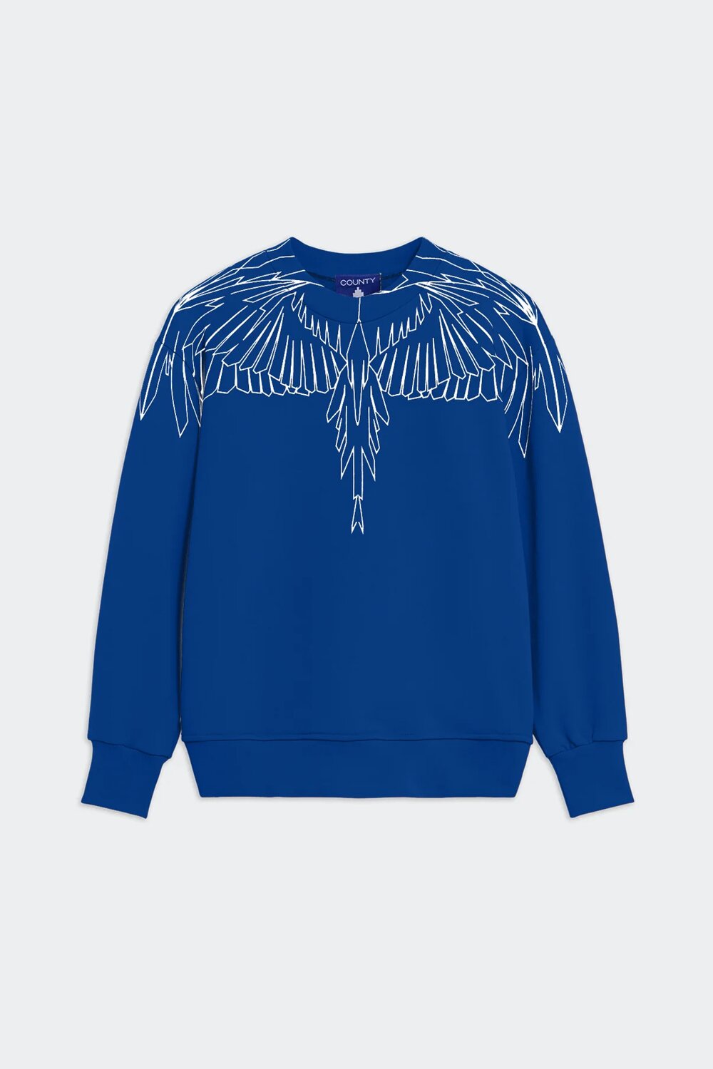 COUNTY OF MILAN - BURLON  Felpa Giro Aquila Geometrica Uomo |  JEK PIT