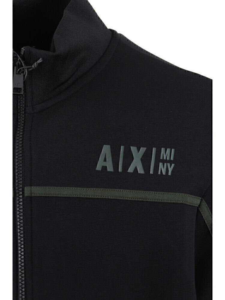 ARMANI EXCHANGE  Felpa Con Zip Banda Green Uomo |  JEK PIT