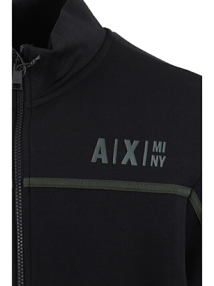 ARMANI EXCHANGE  Felpa Con Zip Banda Green Uomo |  JEK PIT