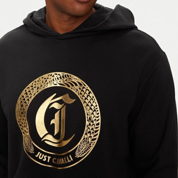 JUST CAVALLI  Felpa Cappuccio Logo Snake Uomo |  JEK PIT