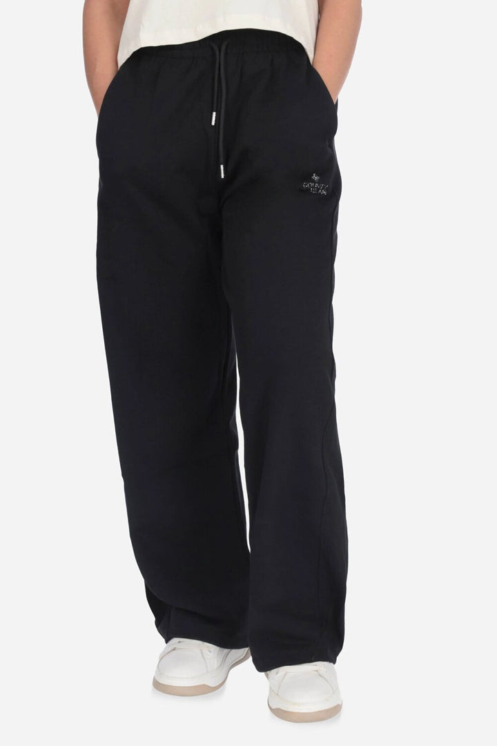 COUNTY OF MILAN - BURLON  Pantalone In Felpa Palazzo Donna |  JEK PIT