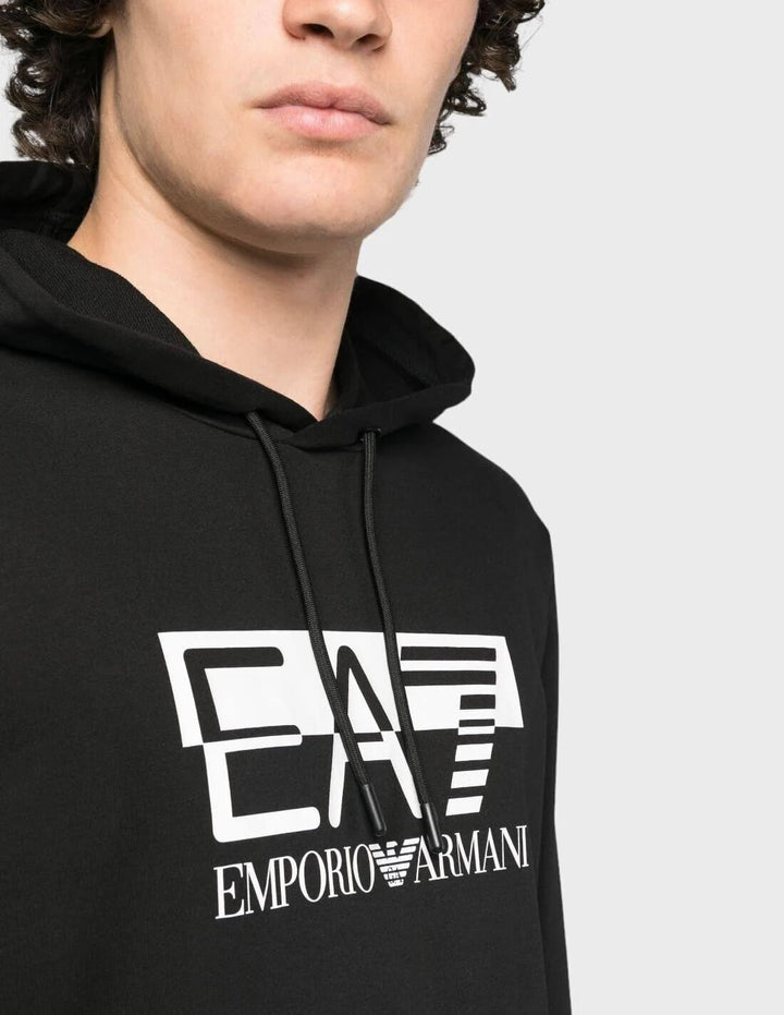 EMPORIO ARMANI EA7  Felpa Stampa Con Cappuccio Uomo |  JEK PIT