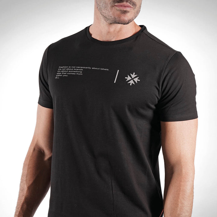 T-Shirt Stampa Centrale Pc E Logo Uomo - JEK PIT