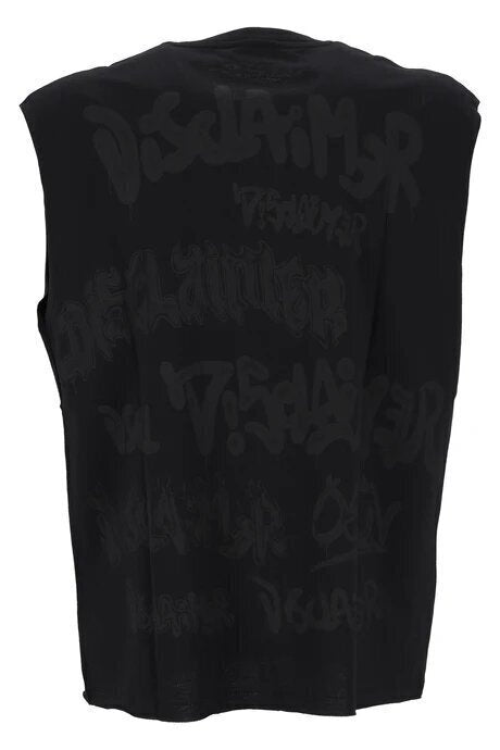 DISCLAIMER  Smanicato In Jersey Stampa Retro Uomo |  JEK PIT