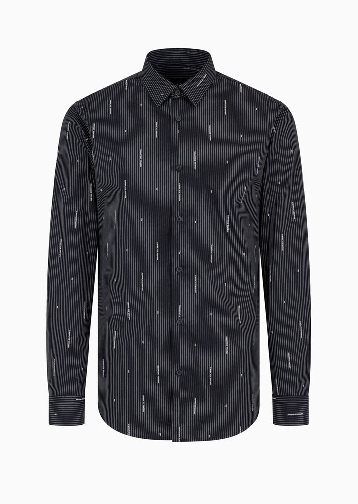 ARMANI EXCHANGE  Camicia a Righe Multilogo Vert. Uomo |  JEK PIT