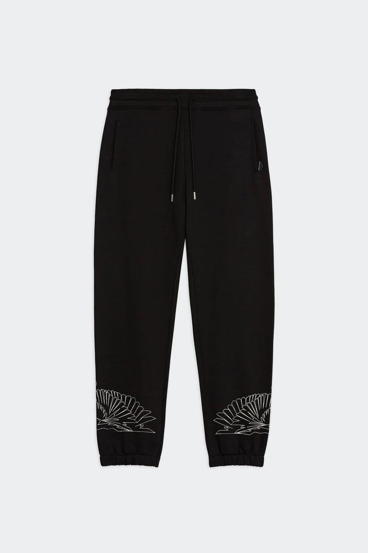 COUNTY OF MILAN - BURLON  Pantalone In Felpa Logo Aquila Fondo Uomo |  JEK PIT