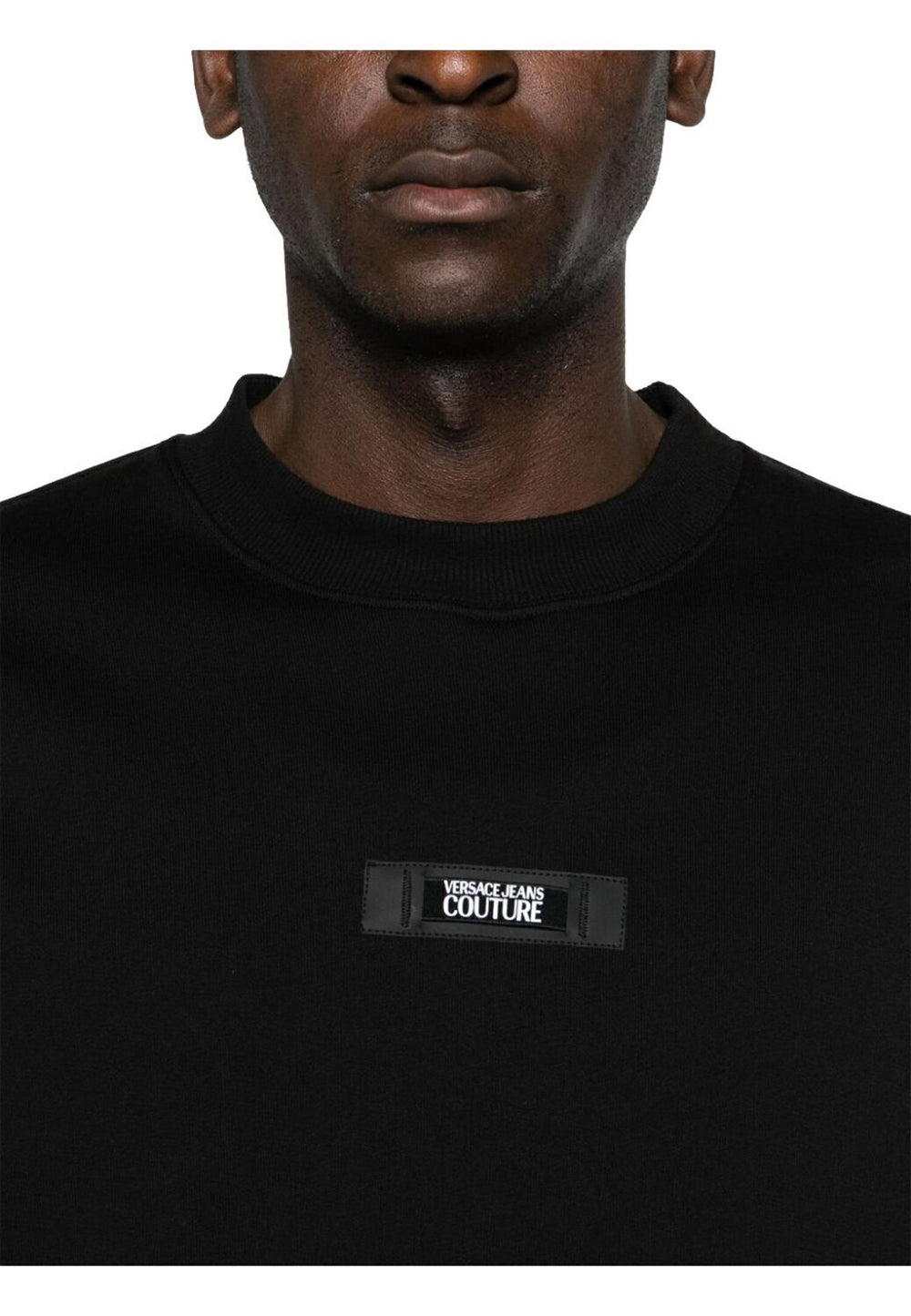 VERSACE JEANS  Felpa Giro Logo Gommato Centr. Uomo |  JEK PIT