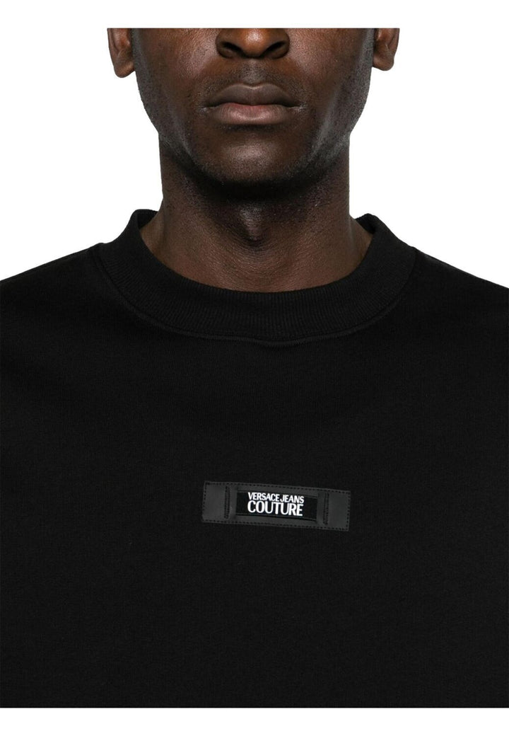 VERSACE JEANS  Felpa Giro Logo Gommato Centr. Uomo |  JEK PIT