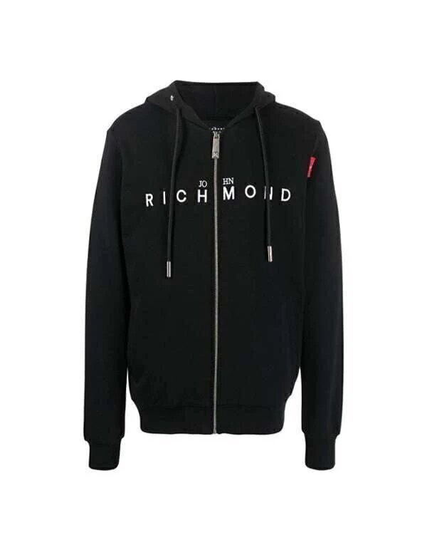 JOHN RICHMOND  Felpa Zip e Cappuccio Logo Ric Uomo |  JEK PIT