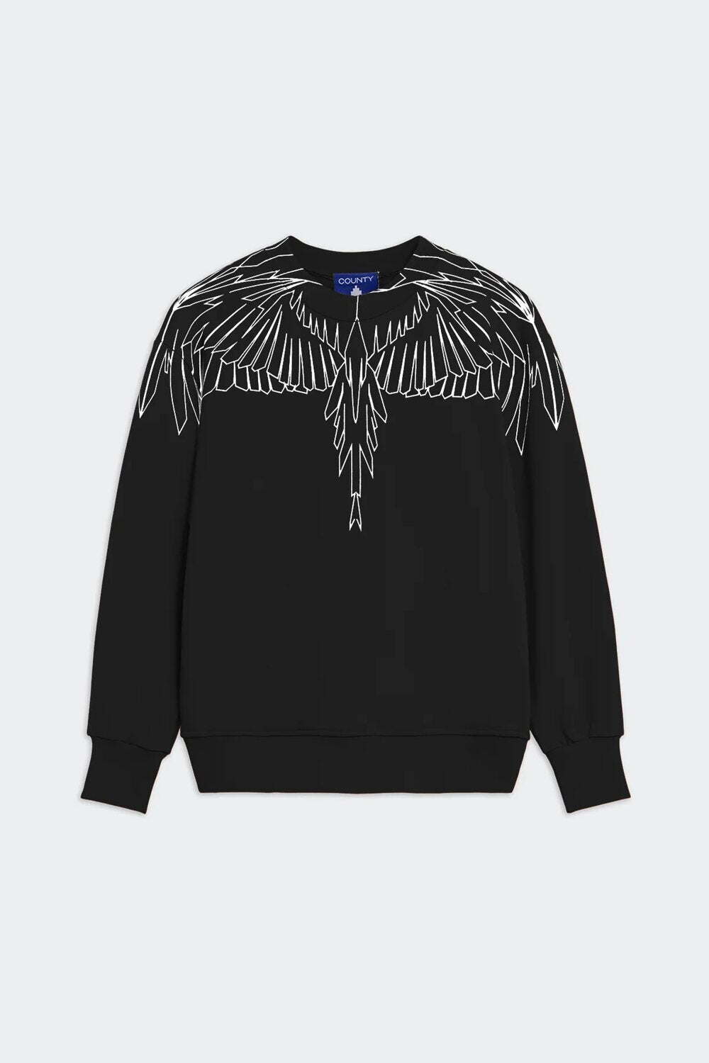 COUNTY OF MILAN - BURLON  Felpa Giro Aquila Geometrica Uomo |  JEK PIT