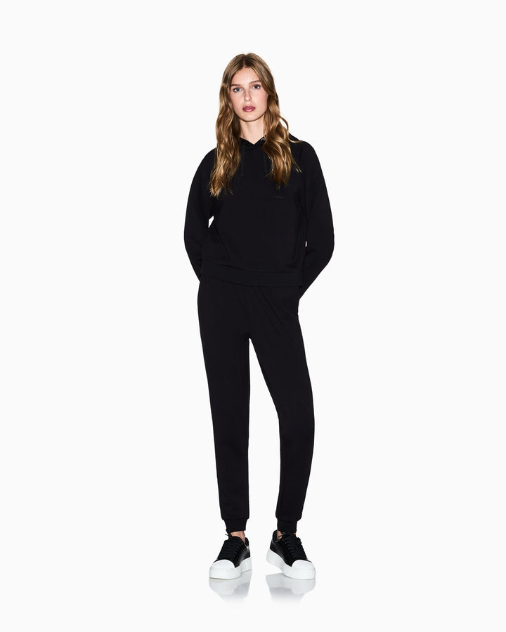 ARMANI EXCHANGE  Felpa Capp. Logo Con Strass Su Tinta Donna |  JEK PIT