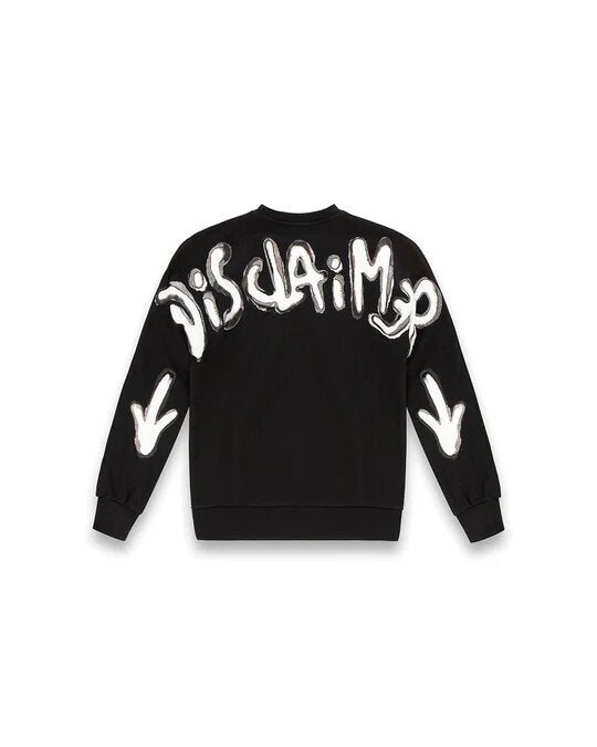 DISCLAIMER  Felpa a Giro Logo Retro-Maniche Grande Donna |  JEK PIT