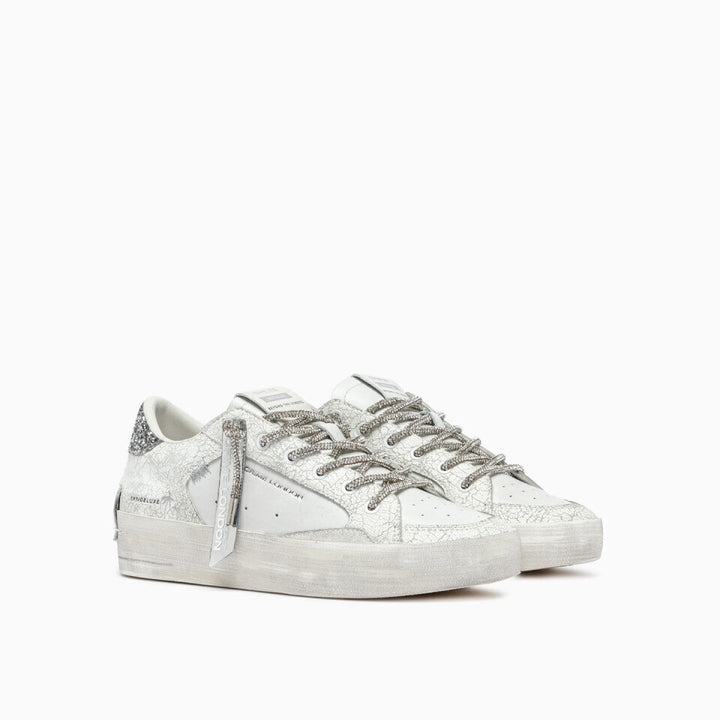 CRIME LONDON  Sneakers Vintage Lacci e Retro Strass Donna |  JEK PIT