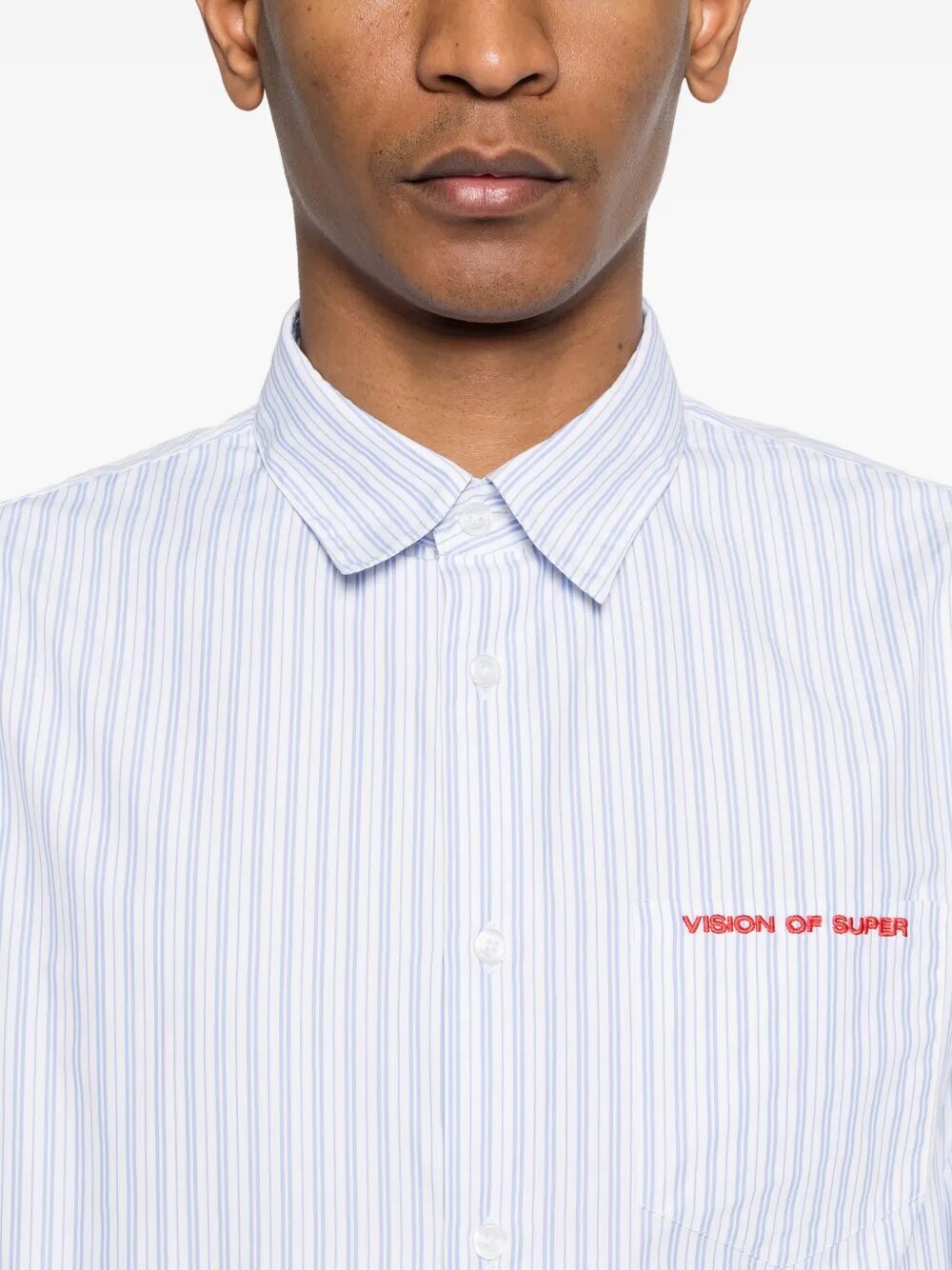 VISON OF SUPER  Camicia a Righe Con Ricamo Uomo |  JEK PIT