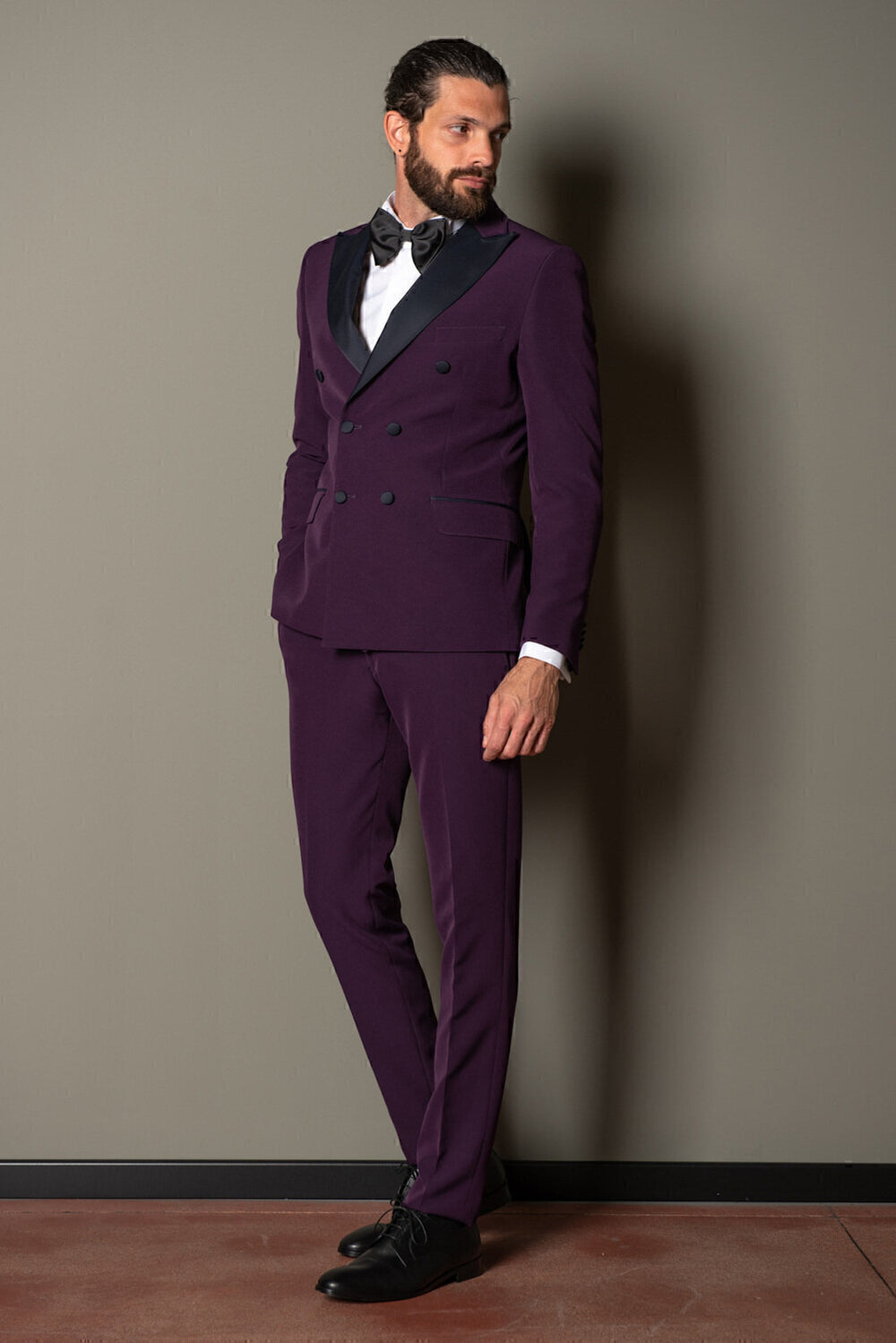 TAKESHY KUROSAWA  Abito Doppio Petto Raso Uomo |  JEK PIT