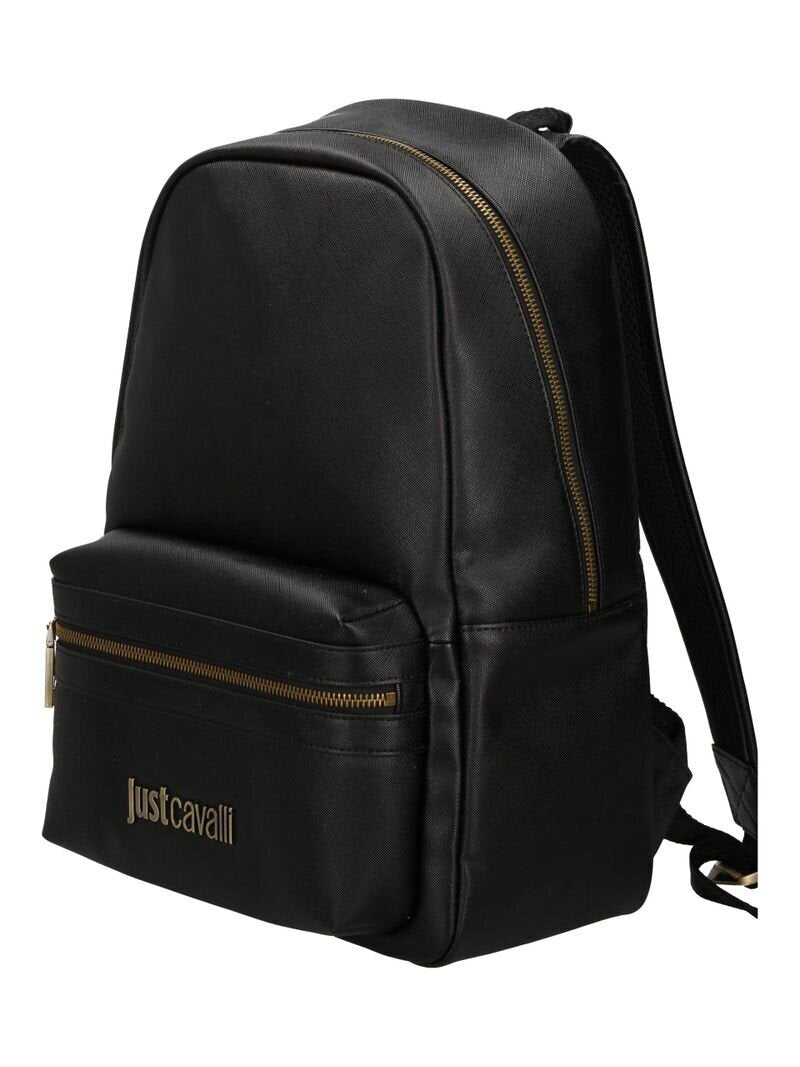 JUST CAVALLI  Zaino In Saffiano Jc Metal Lettering Uomo |  JEK PIT