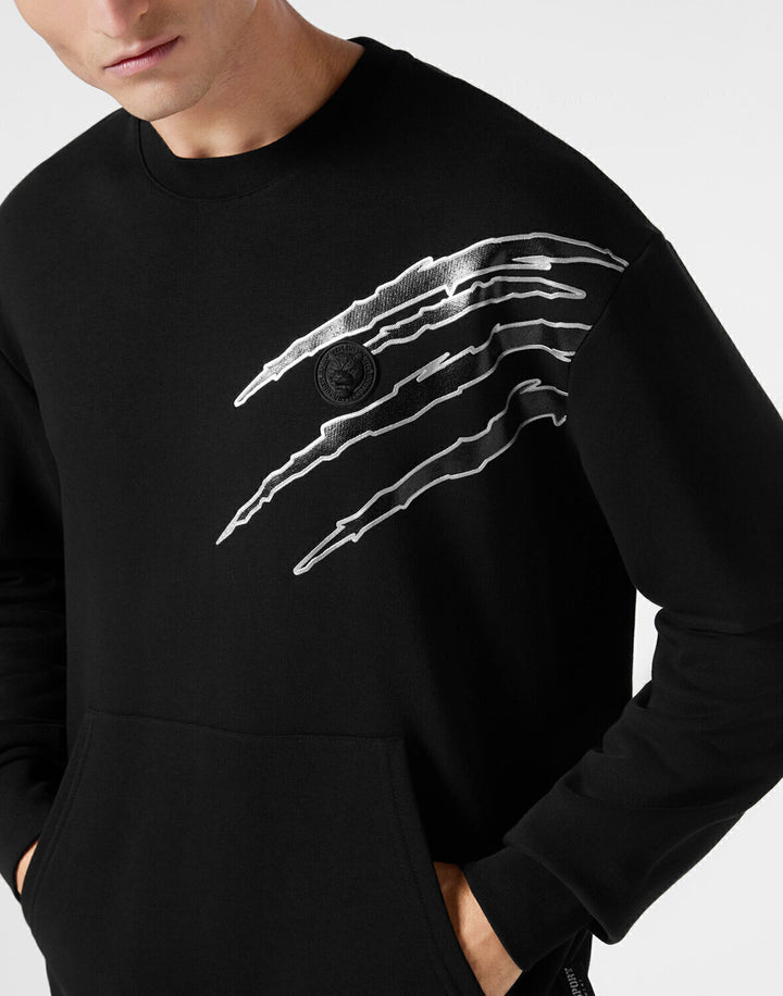 Felpa Con Stampa E Logo Tiger Uomo - JEK PIT