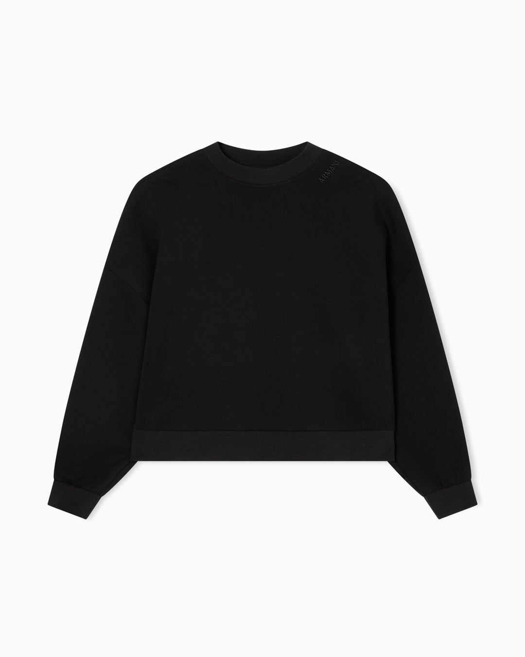 ARMANI EXCHANGE  Felpa a Giro Logo Ricamato Su Collo Donna |  JEK PIT