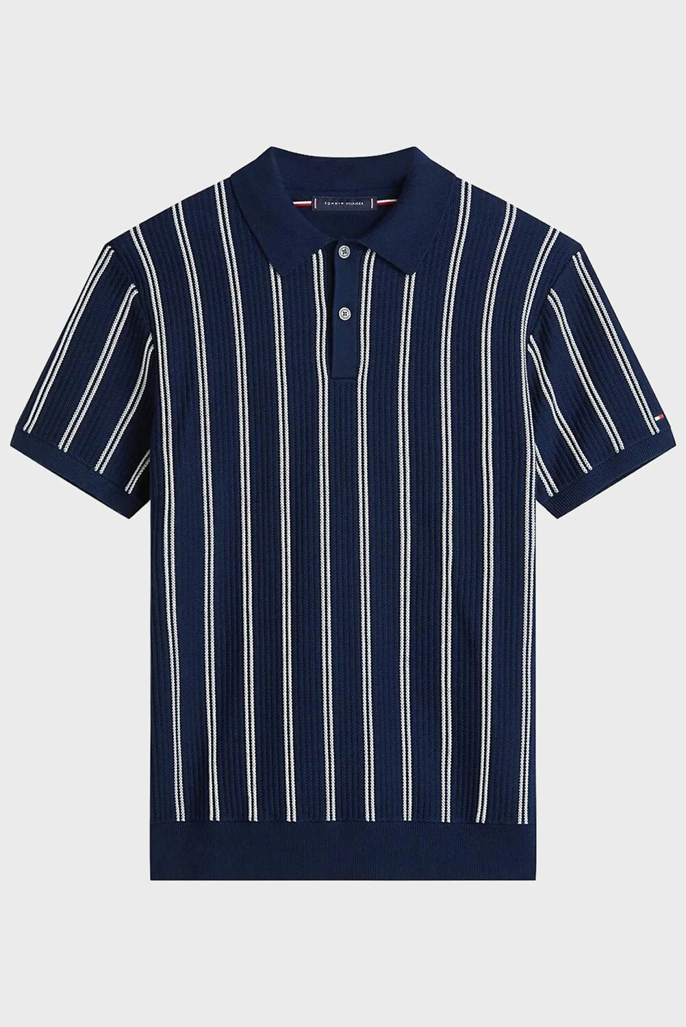 TOMMY HILFIGER  Polo Rigata Con Logo Su Manica Uomo |  JEK PIT