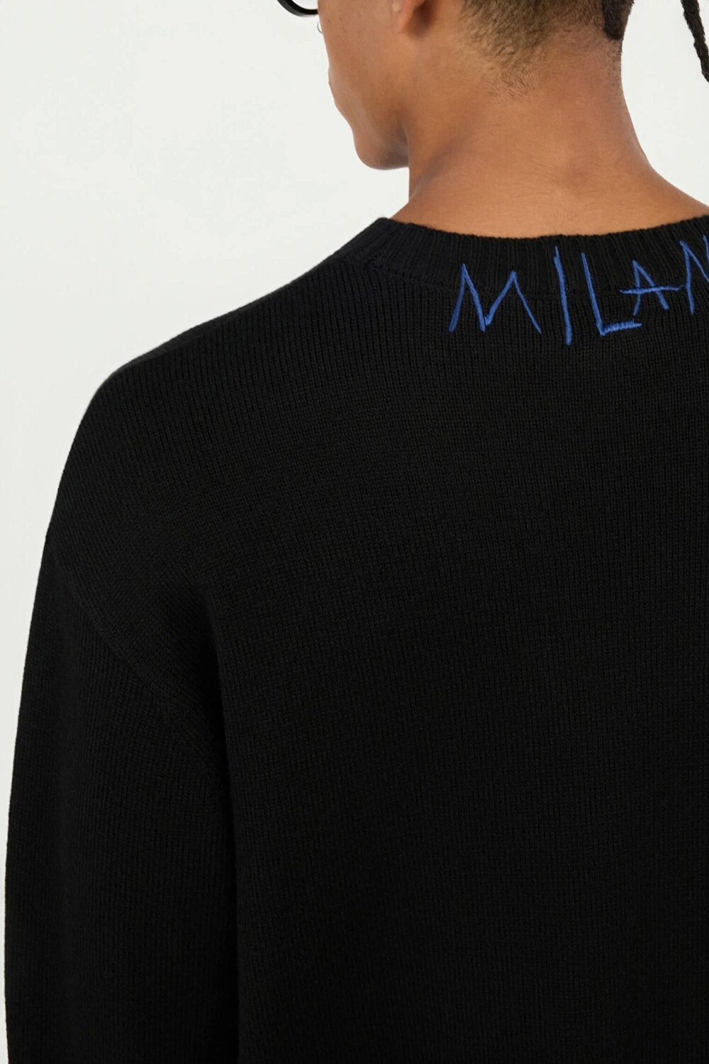 JUST CAVALLI  Maglione Mix Wo Logo Collo Jacqu Uomo |  JEK PIT