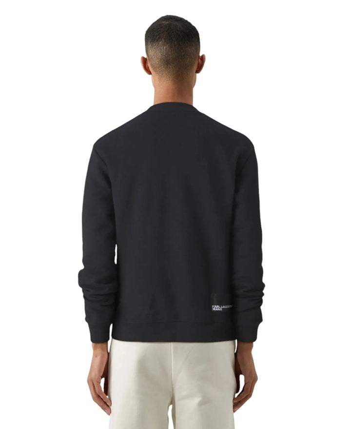 KARL LAGERFELD  Felpa Giro Stampa Logo Su Fascia Uomo |  JEK PIT