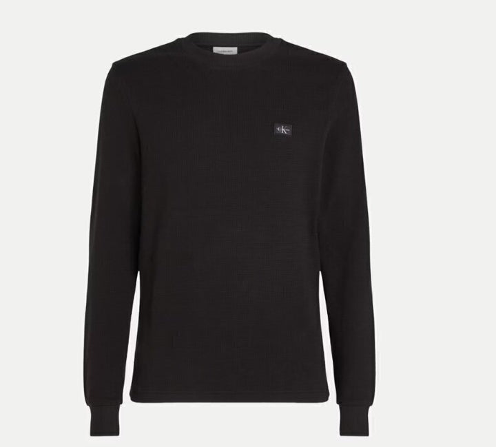 CALVIN KLEIN  Maglione a Giro Rasato Logo Pc Uomo |  JEK PIT