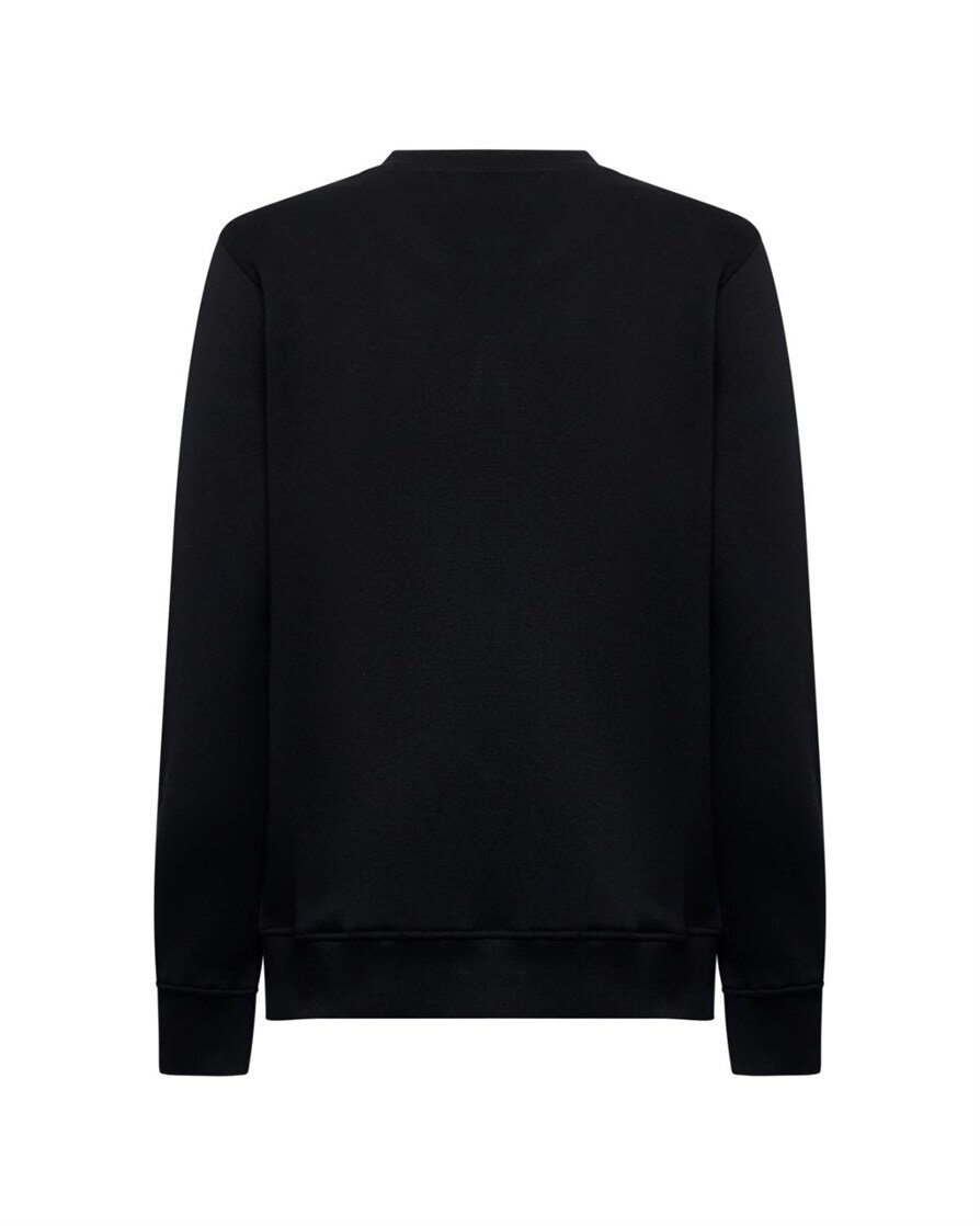 JOHN RICHMOND X  Felpa Giro Con Logo Brillantinato Donna |  JEK PIT