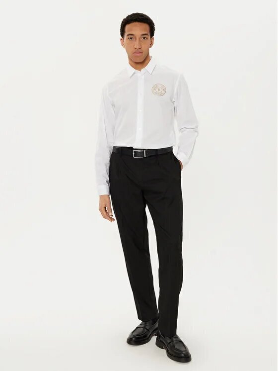 VERSACE JEANS  Camicia v-Emblem Rubber Logo Cerchio Uomo |  JEK PIT