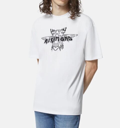 JOHN RICHMOND  t-Shirt Over Stampa Floccata Uomo |  JEK PIT