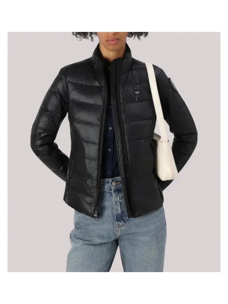 BLAUER  Piumino Corto Logo Scudo Brillantini Donna |  JEK PIT