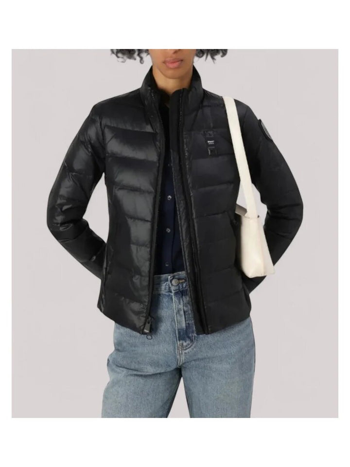 BLAUER  Piumino Corto Logo Scudo Brillantini Donna |  JEK PIT