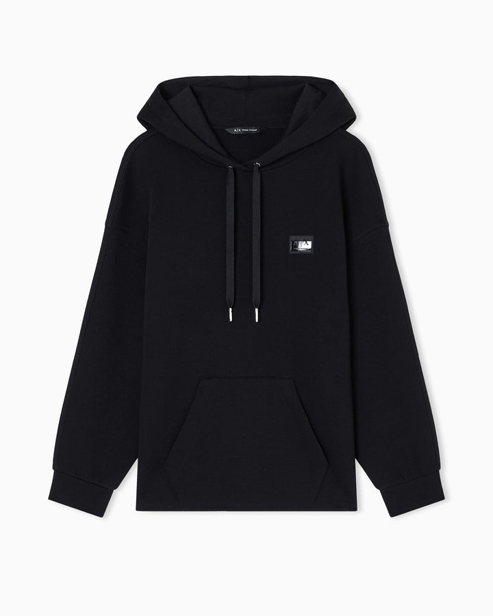 ARMANI EXCHANGE  Felpa Capp. Logo Gommato Rilievo Piccolo Donna |  JEK PIT